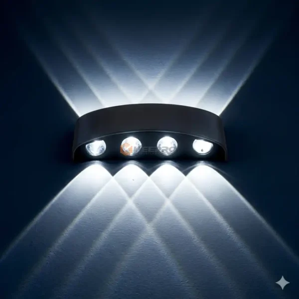 APPLIQUE MURAL DECOR LED DOUBLE FACE 8 LAMPE BLANC LA403-8W BEETRO