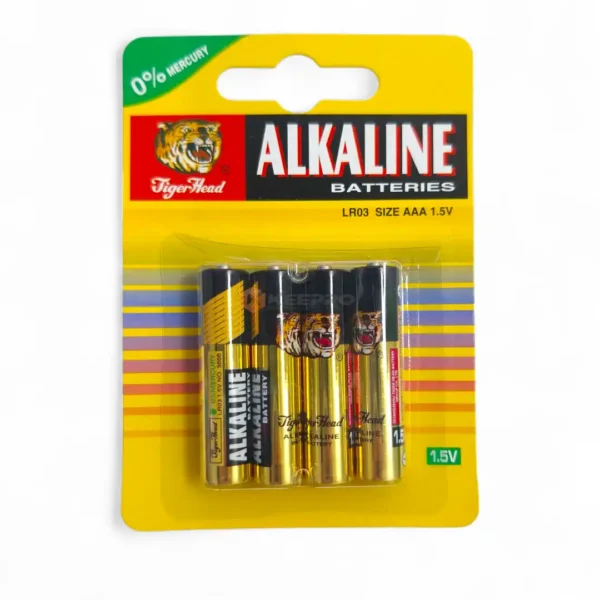 PILE R3 J4PCS ALKALINE TIGER HEAD