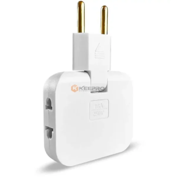 FICHE VOLEUSE ADAPT PLAT PLIANT 2P +2USB SLM