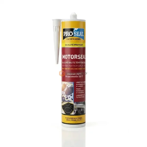 TUBE SILICONE ROUGE HAUTE TEMP 325° MOTORSEAL PROSEAL