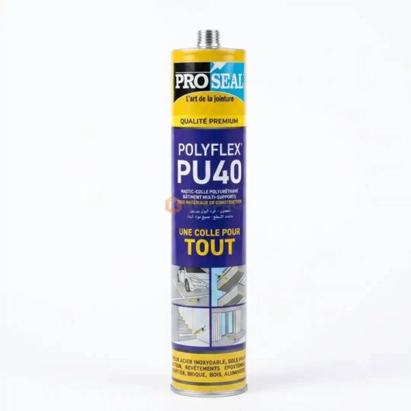 TUBE COLLE SILICONE PU40 NOIR 310ML PROSEAL