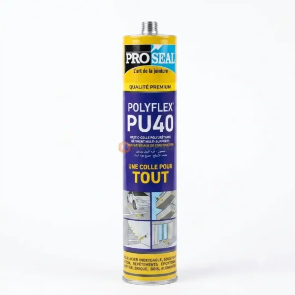 TUBE COLLE SILICONE PU40 NOIR 310ML PROSEAL