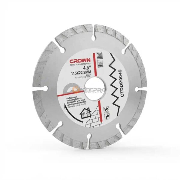 DISQUE DIAMOND 115 GRIS CTDDP0049 CROWN