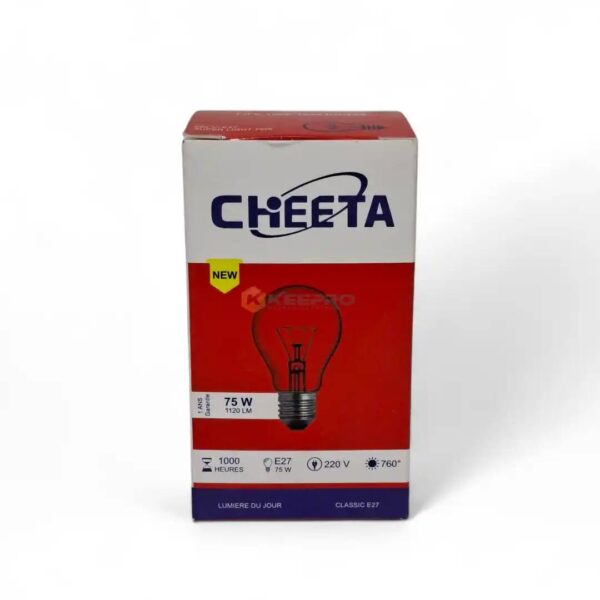LAMPE STANDARD E27 75W CHEETA