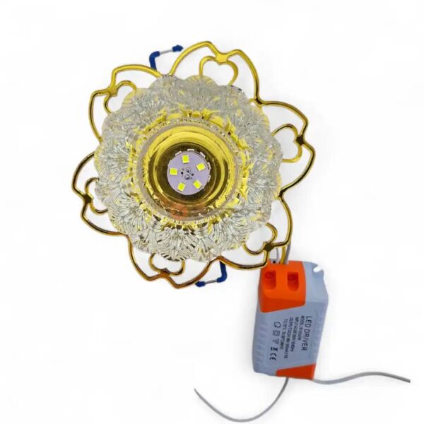 SPOT DECORE  7W 3P BLANC/JAUNE BOOY