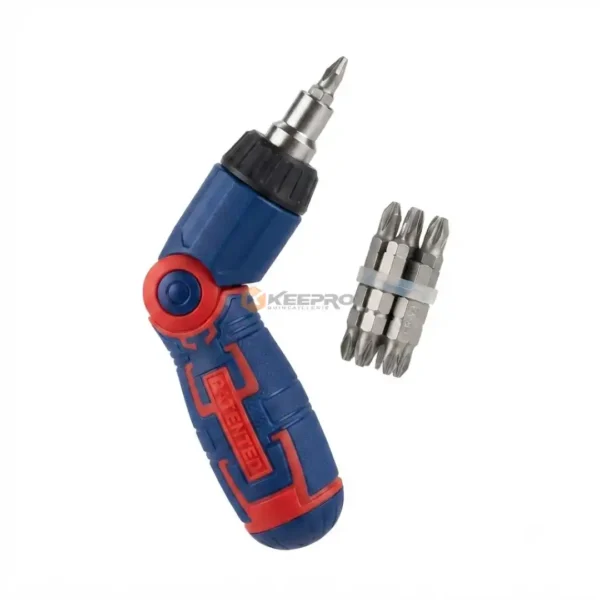 TOURNEVIS CLIQUET 2F +14 EMBOUT REGLABLE EMTOP
