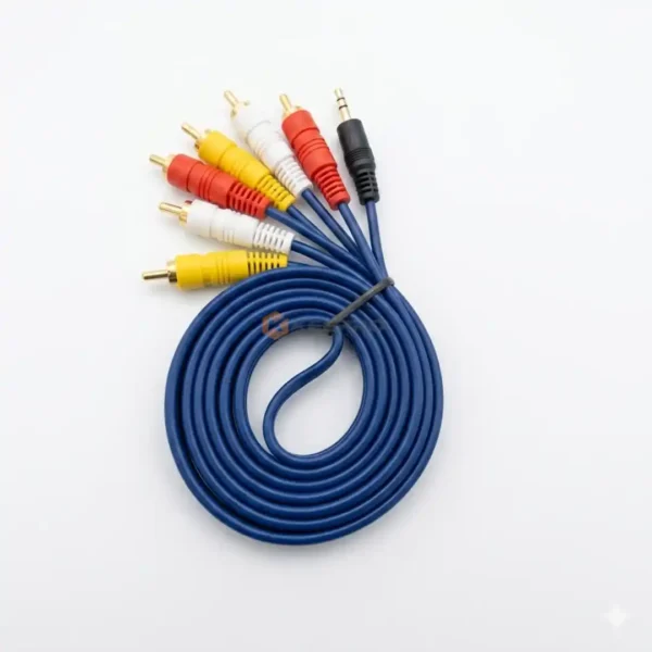 CABLE RCA-RCA 1.5M  GRIS / BLEU 1ER CHOIX