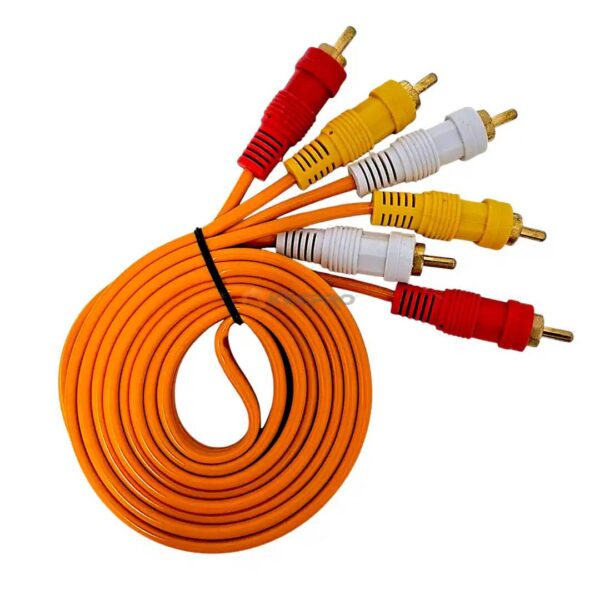 CABLE RCA-RCA 1.5M ORANGE/JAUNE TELEVES