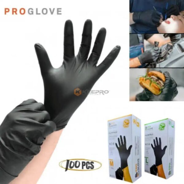 GANT PHARMACIE LATEX NOIR "M" 50PCS GLOVE PRO