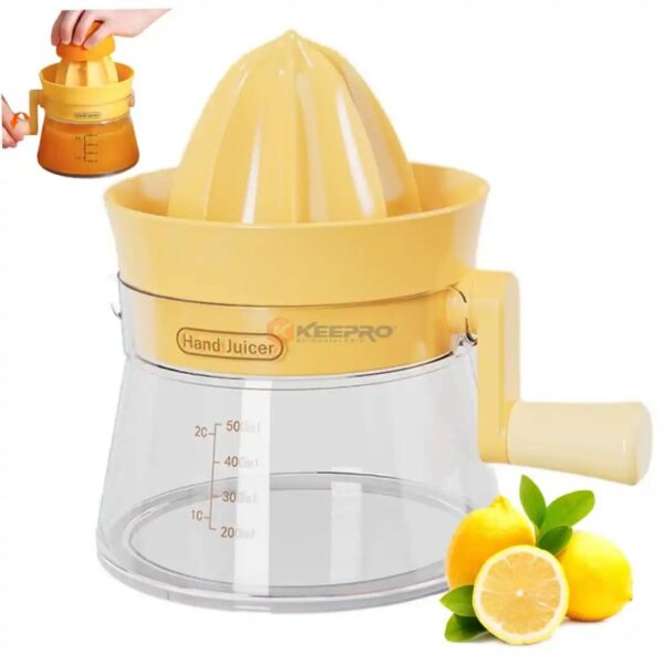 PRESSE AGRUME /CITRON MANUEL A BRAS MANIVELLE 500ML SMILE CRANK-IT JUICER