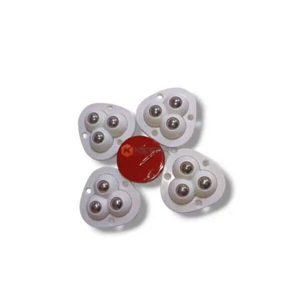 ROULETTE BUREAU PLAST BLANC 3VIS TRIANGLE +ADHESIF 4PCS 8KG N-47-87 FIRLA