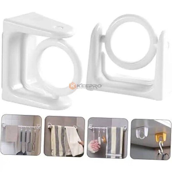 SUPPORT TRING "O" ADHESIF TRANSP REGLABLE LUX 1PCE FIRLA