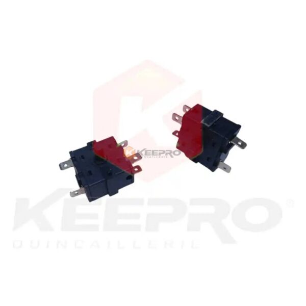 COMMUTATEUR FOUR /RESISTANCE 5 FICHE EN PLAST CARRE NOIR