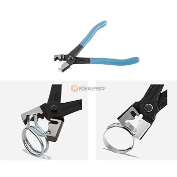 PINCE COLLIER DE SERRAGE 180MM MULTI-USAGE NOIR-BLEU CLICK-R