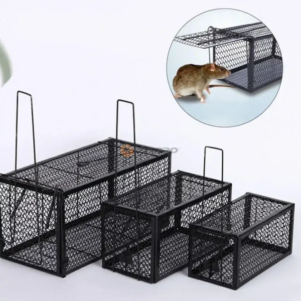 ATTRAPE RAT CAGE METAL NOIR PM