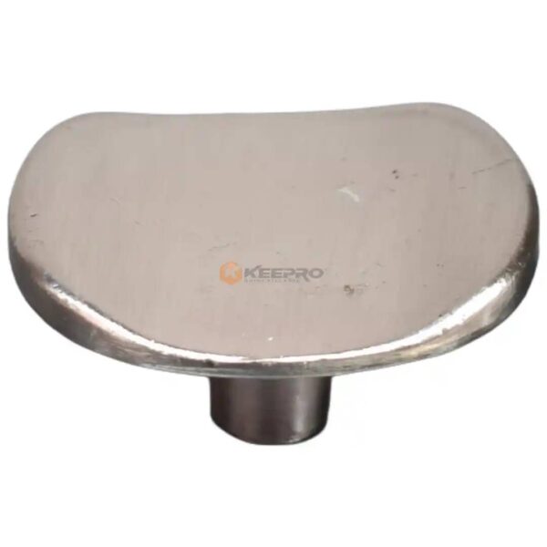 BOUTON TIROIR METAL CARRE CHROME BRILLANT /MAT