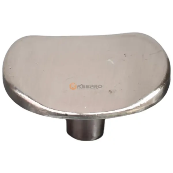 BOUTON TIROIR METAL CARRE CHROME BRILLANT /MAT