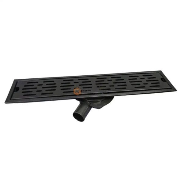 CANIVEAU 50CM INOX+PLAST COUDE NOIR NOVA ITALYVIEIR