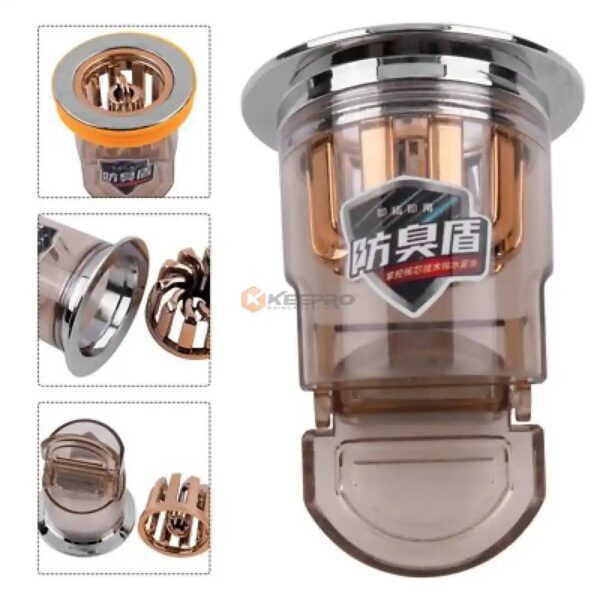 CLAPET SIPHON PLAST TRANSP DORE 36/42 DN50 DEODORANT