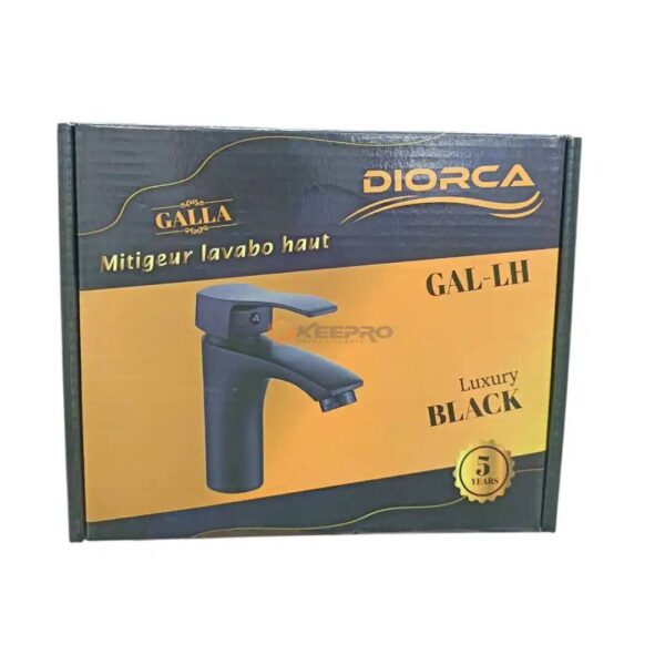 MITIGEUR LAVABO GM NOIR GALA DIORCA