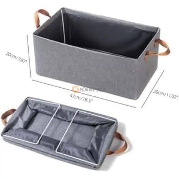 PORTE LINGE TISSU RECTANG 28X47X20CM A BRAS LAUNDRY R-72-209 FIRLA