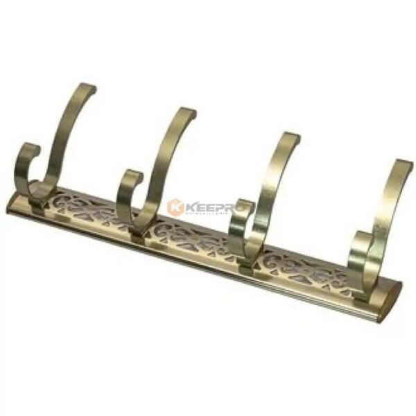 PORTE MANTEAU ALUM 4T PERFORE BRONZE