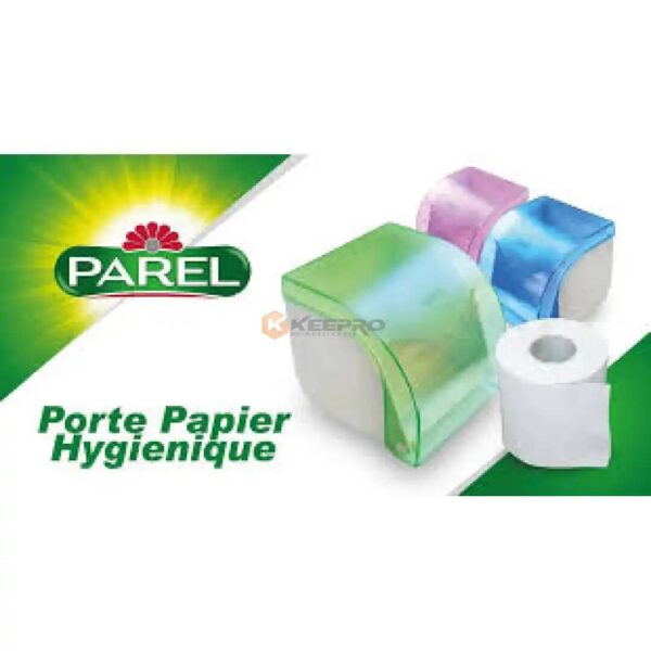 PORTE PAPIER HYGIENIQ PLAST TRANSP /COULEUR PAREL