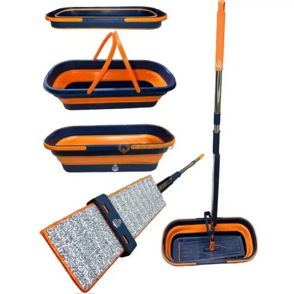 SERPILLIERE MAGIQUE FRONGE COULISSANT DOUBLE RECHANG +SEAU SILICONE DB005 CLEANTEX