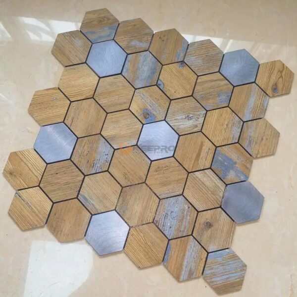 STICKER ADHESIF NID D'ABEILLE DIAGONAL GM ARC-EN-CIEL YJ009 ALWAN