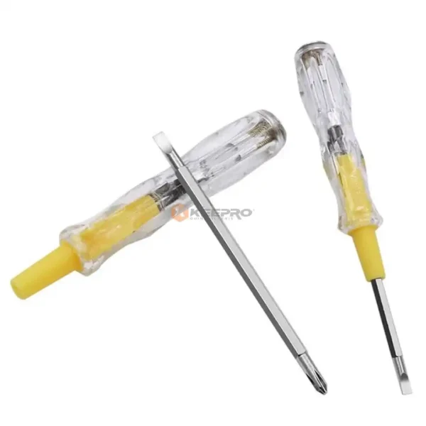 TOURNEVIS TESTEUR 2F TRANSP GM