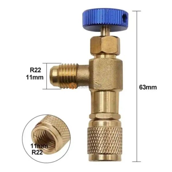 VANNE FLEXIBLE GAZ FREON R22 ROUGE /BLEU CFS
