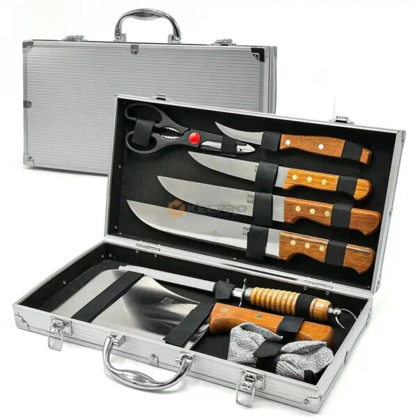 JEU COUTEAUX P/BOIS 7PCS PRESTIGE ALUM
