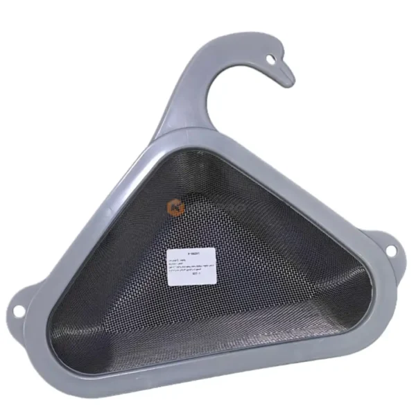 GRILLE DE RETENUE DE COIN INOX +CROCHET