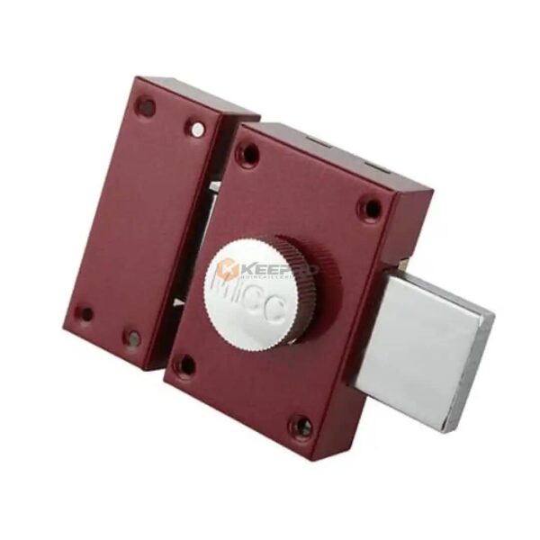 VERROU A BOUTON CARRE ROUGE MS