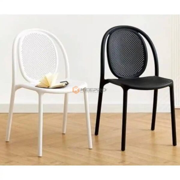 CHAISE FAUTEILLE PLAST TRESSE TUBE ROND CIENNE SANS ACCOUDOIRE FERDI