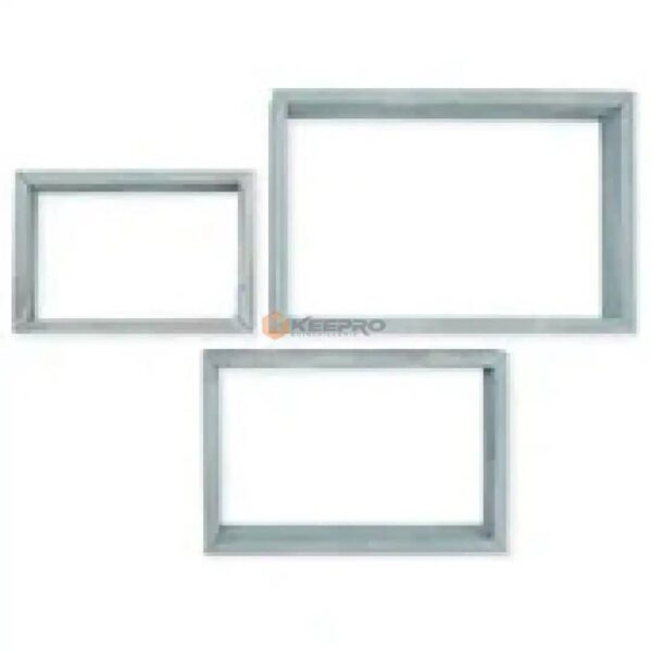 ETAGERE CADRE EN BOIS DECORATIF RECTANGLE 3PCS GRIS