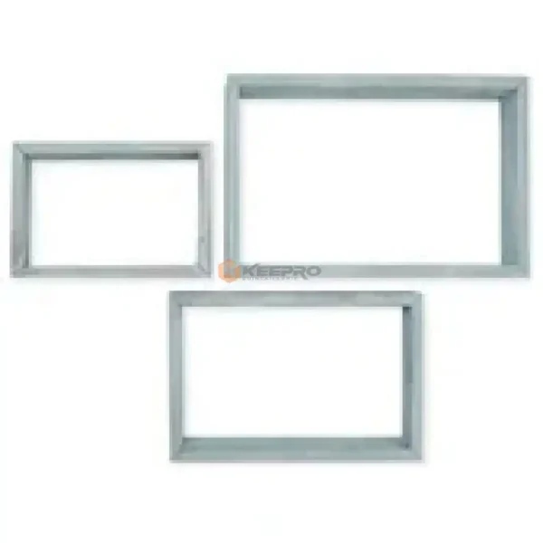ETAGERE CADRE EN BOIS DECORATIF RECTANGLE 3PCS GRIS
