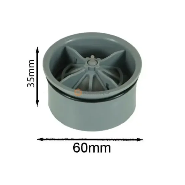 CLAPET SIPHON /CANIVEAU +MEMBRANE ANTI ODEUR GRIS 60
