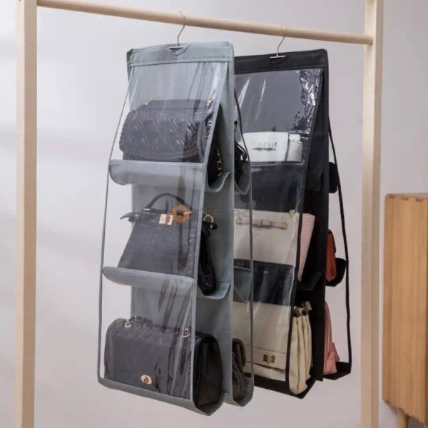 ORGANISEUR SAC A MAIN TISSU LUX A CINTRE 3 ETAGE 35X90CM GOOD PRODUCTS Q-47-66 FIRLA