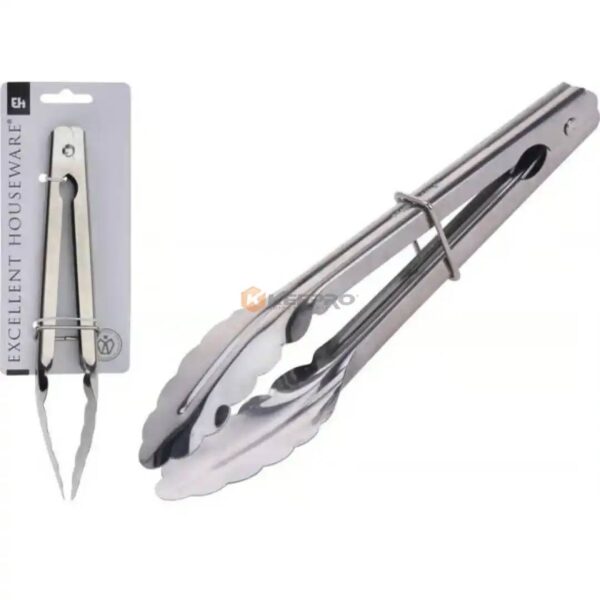 PINCE CHARBON BARBECUE CHROME PM