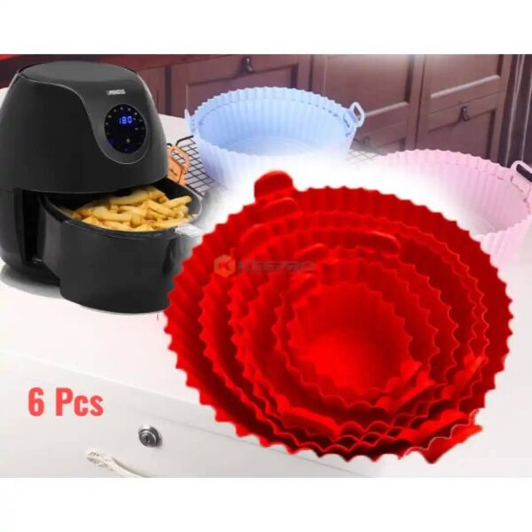 PLAT AIR FRYER FRITEUSE EN SILICONE 6PCS N-47-88 FIRLA