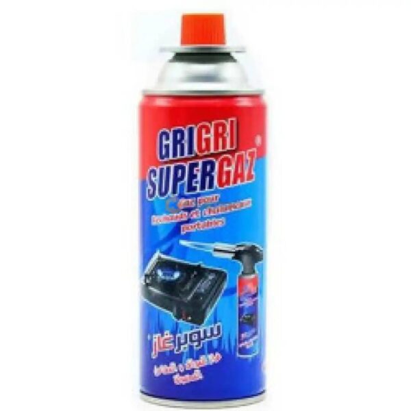 RECHANGE GAZ RECHAUD/CHALUMEAU 400ML GRIGRI