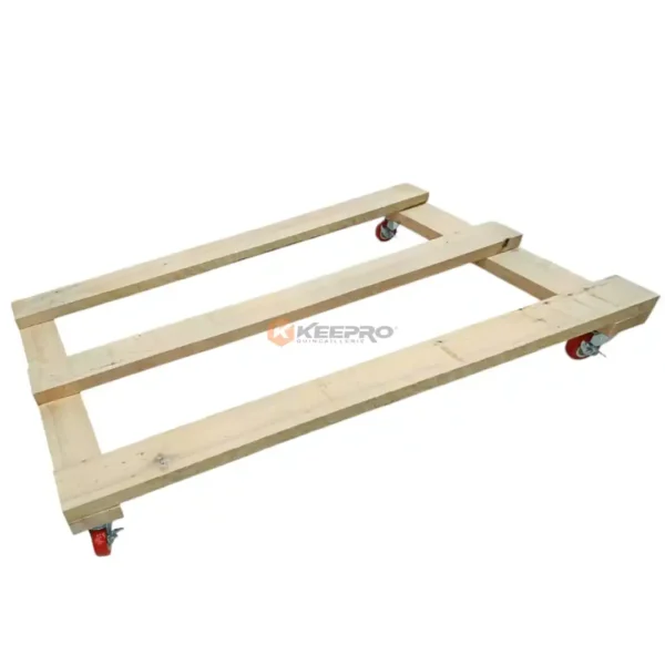 TABLE FRIGO BOIS 70X80 ROUE ROUGE