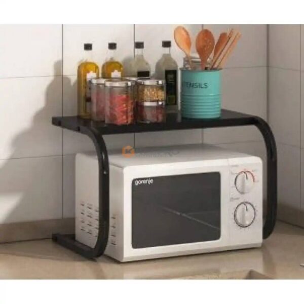 SUPPORT ETAGE MICRO-ONDES 20KG NOIR N-50-18 STORAGE RACK FIRLA