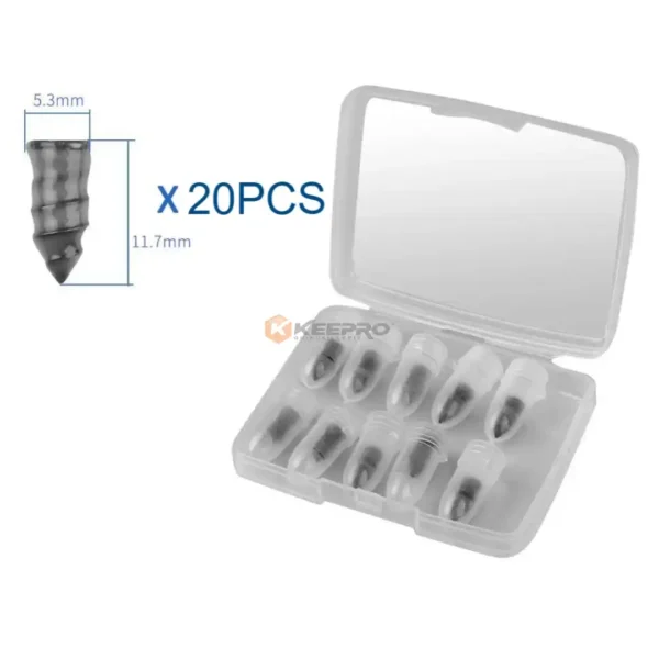VIS DE REPARATION DES PNEU TUBELESS 5X12 BOITE TRANSP 20PCS