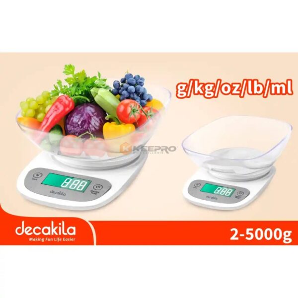 BALANCE CUISINE 5KG +PLAT KMTT092W DECAKILA