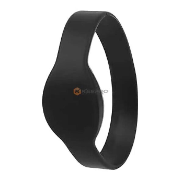 TAG BRACELET EN SILICONE ROND FIX NOIR MAC TECH