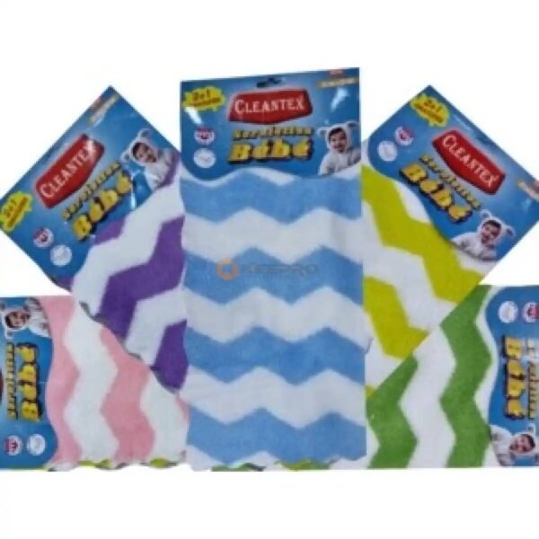 CHIFFON MF MULTI ZIGZAG BEBE 30X30 3PCS MF2525-30L CLEANTEX