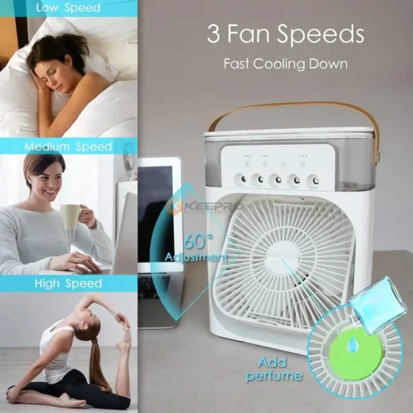 VENTILATEUR MINI CLIMA USB +  VENTILATEUR GM COOLING FAN