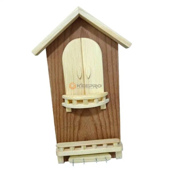 PORTE CLE BOIS FORME MAISON MM 35X16